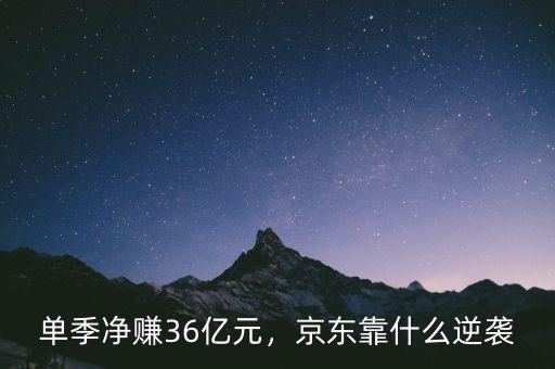 單季凈賺36億元，京東靠什么逆襲