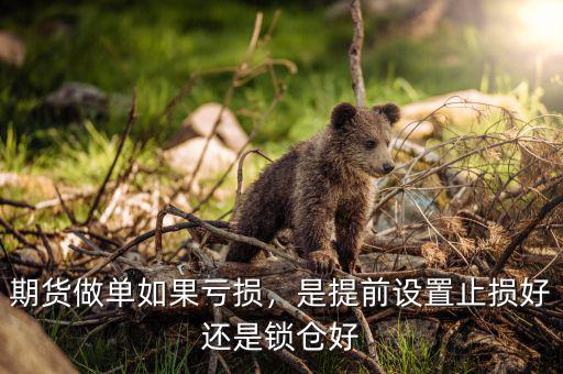 期貨做單如果虧損，是提前設(shè)置止損好還是鎖倉好