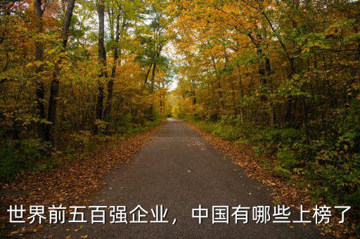 世界前五百?gòu)?qiáng)企業(yè)，中國(guó)有哪些上榜了