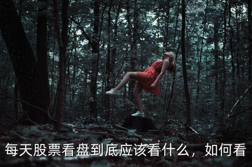 每天股票看盤到底應該看什么，如何看