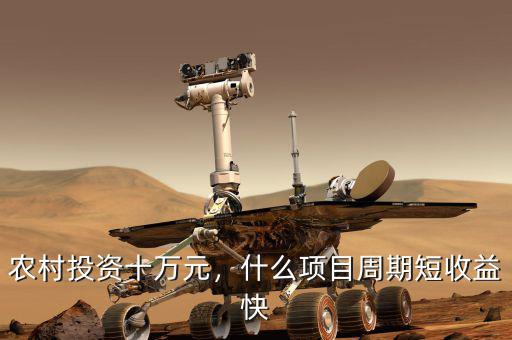 農(nóng)村投資十萬元，什么項目周期短收益快