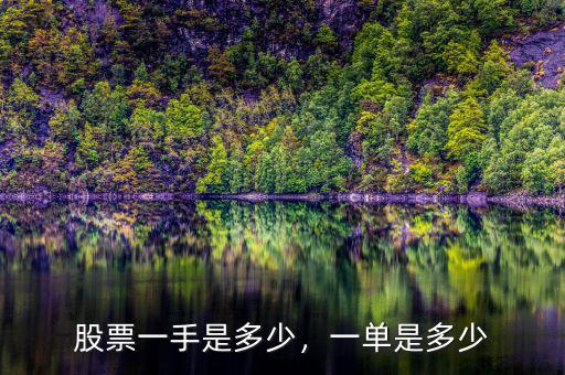 股票一手是多少，一單是多少