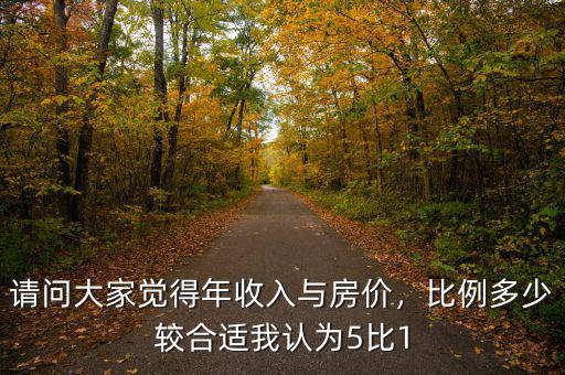 請問大家覺得年收入與房價，比例多少較合適我認為5比1