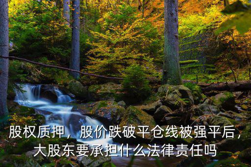 股權(quán)質(zhì)押，股價(jià)跌破平倉線被強(qiáng)平后，大股東要承擔(dān)什么法律責(zé)任嗎