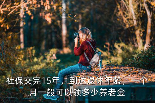 社保交完15年，到達退休年齡，一個月一般可以領多少養(yǎng)老金