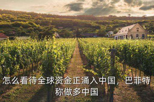 怎么看待全球資金正涌入中國(guó)，巴菲特稱做多中國(guó)