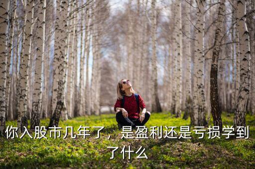 你入股市幾年了，是盈利還是虧損學(xué)到了什么