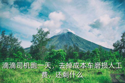 滴滴司機(jī)跑一天，去掉成本車磨損人工費(fèi)，還剩什么