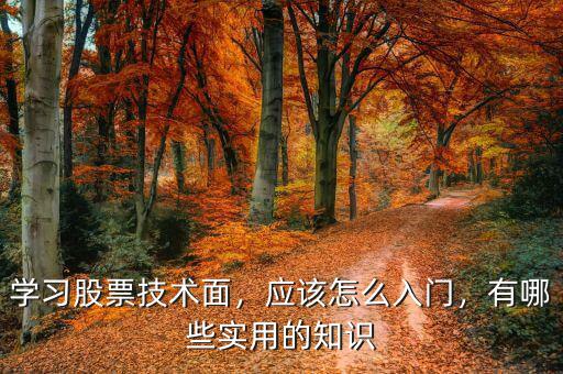 學(xué)習(xí)股票技術(shù)面，應(yīng)該怎么入門(mén)，有哪些實(shí)用的知識(shí)