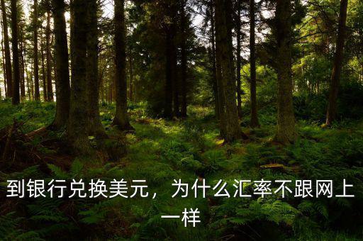 到銀行兌換美元，為什么匯率不跟網(wǎng)上一樣