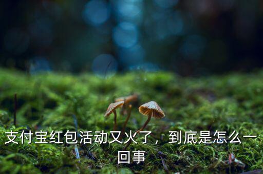 支付寶紅包活動又火了，到底是怎么一回事