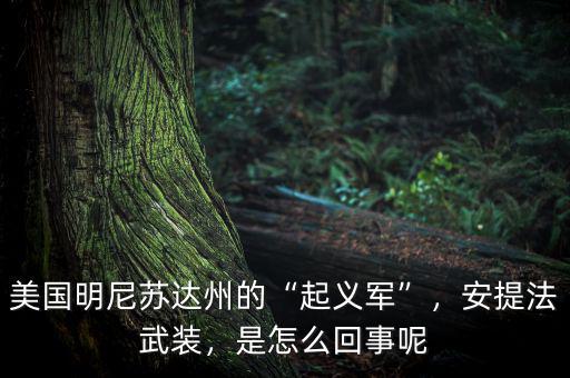 美國明尼蘇達州的“起義軍”，安提法武裝，是怎么回事呢