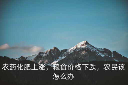 農(nóng)藥化肥上漲，糧食價格下跌，農(nóng)民該怎么辦