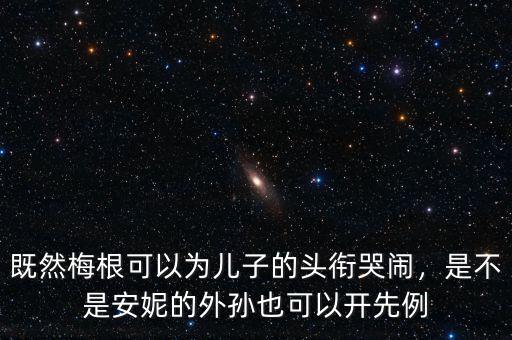 既然梅根可以為兒子的頭銜哭鬧，是不是安妮的外孫也可以開(kāi)先例