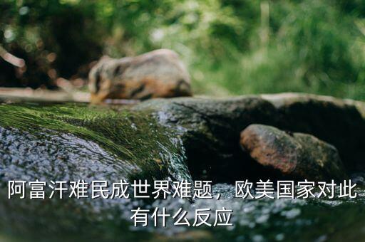阿富汗難民成世界難題，歐美國家對(duì)此有什么反應(yīng)