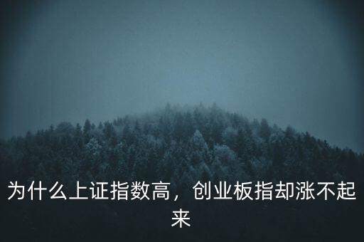 為什么上證指數(shù)高，創(chuàng)業(yè)板指卻漲不起來