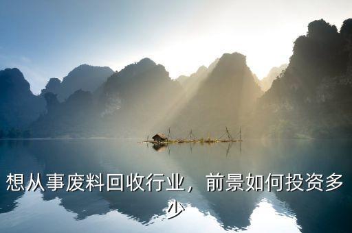 想從事廢料回收行業(yè)，前景如何投資多少