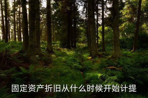 什么時(shí)候開始計(jì)提折舊，固定資產(chǎn)折舊從什么時(shí)候開始計(jì)提