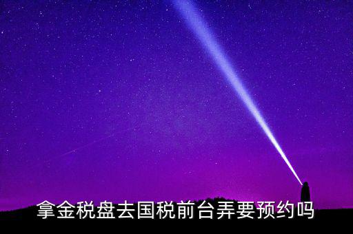 拿金稅盤去國(guó)稅前臺(tái)弄要預(yù)約嗎