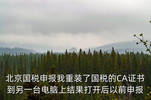 為什么有別的電腦上查不到國稅申報文件，國稅申報能在其他電腦里查看報表打印出來嗎如果不能查看和打