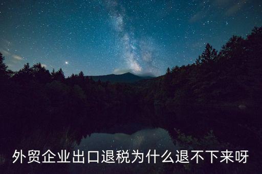 自行車出口退不了稅是什么原因，為什么出口不能退稅