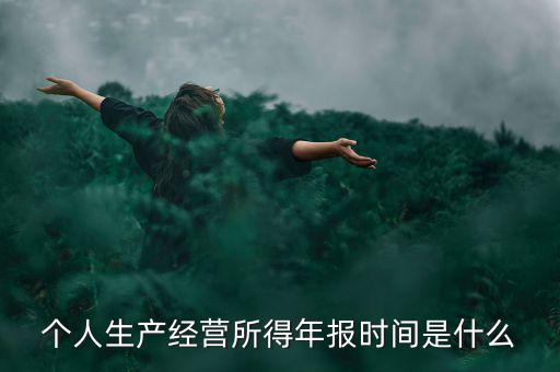 個(gè)人經(jīng)營(yíng)所得是什么時(shí)候申報(bào)，個(gè)人所得稅什么時(shí)候申報(bào)