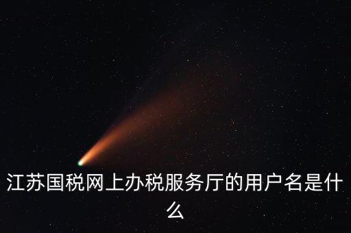 網(wǎng)上辦稅用戶名是什么，江蘇國(guó)稅網(wǎng)上辦稅服務(wù)廳的用戶名是什么