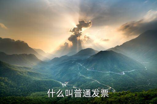 普通發(fā)票是什么，什么是普通發(fā)票