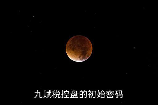 九賦的證書密碼是什么，九賦稅控盤的初始密碼