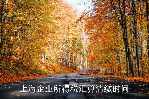 上海企業(yè)匯算清繳到什么時候，公司年度匯算清繳申報所得稅幾月結(jié)束