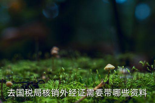 核銷外經(jīng)證地稅那做什么，去國稅局核銷外經(jīng)證需要帶哪些資料