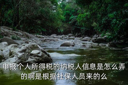 納稅人信息包括什么，申報個人所得稅的納稅人信息是怎么弄的啊是根據(jù)社保人員來的么
