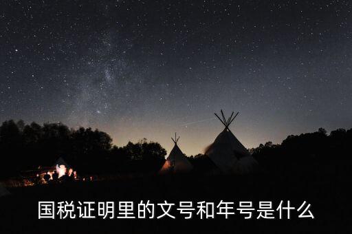 納稅證明文書號指什么，營業(yè)執(zhí)照清稅證明文號是什么