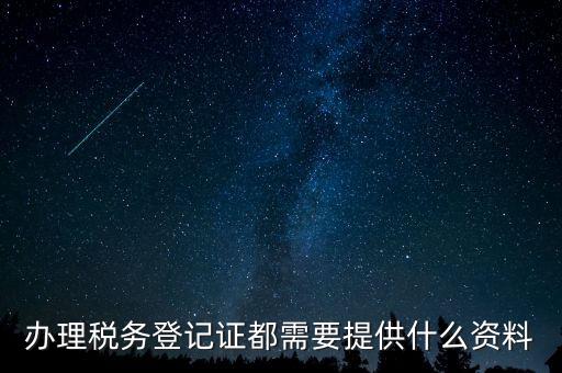 稅務(wù)登記證件包括什么，辦理稅務(wù)登記證都需要提供什么資料