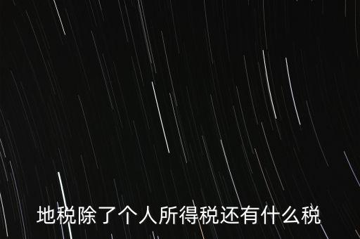 地稅都有什么稅，地稅交什么稅