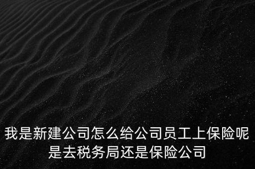 我是新建公司怎么給公司員工上保險(xiǎn)呢是去稅務(wù)局還是保險(xiǎn)公司