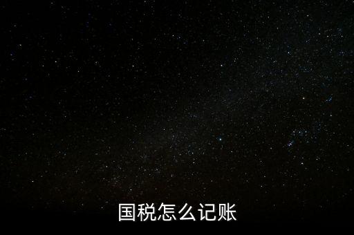 什么稅收記賬，國稅怎么記賬