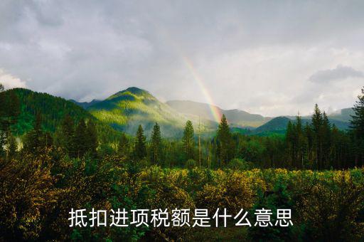 什么是抵扣進(jìn)項(xiàng)稅，什么是進(jìn)項(xiàng)稅額抵扣