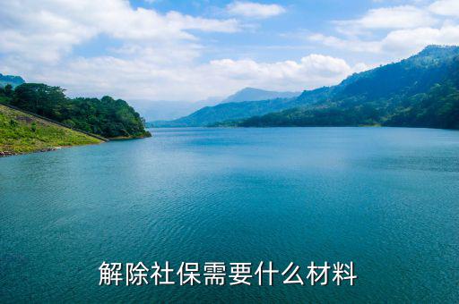 社保解除非正常 需要什么資料，社會保險撤銷有什么材料