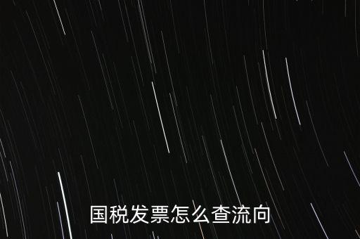 國(guó)稅發(fā)票怎么查流向