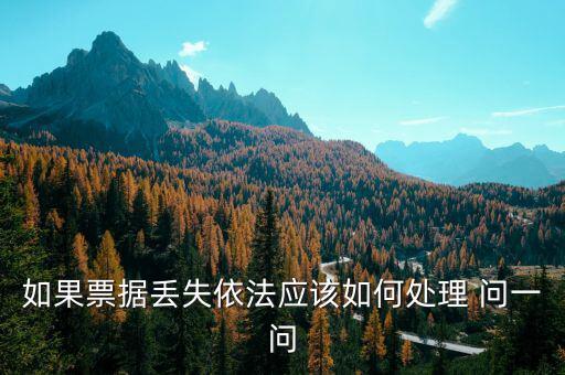 財(cái)政票據(jù)丟失為什么要上報(bào)，財(cái)政性票據(jù)對(duì)方發(fā)票聯(lián)丟失怎么辦