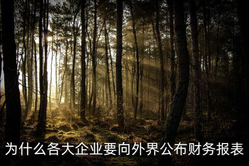 為什么要報(bào)送財(cái)務(wù)報(bào)表，為什么要編財(cái)務(wù)報(bào)表