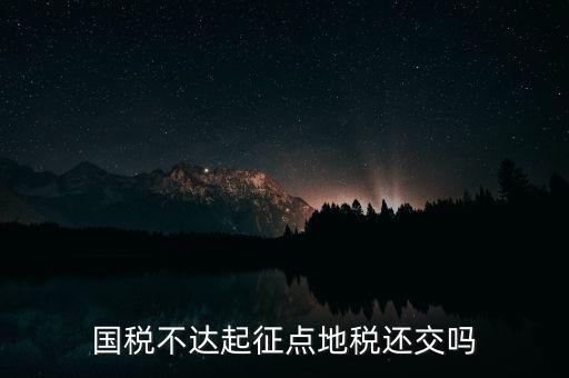 不達(dá)起征點(diǎn)什么意思，小規(guī)模不達(dá)起征點(diǎn)的是否計(jì)提印花稅