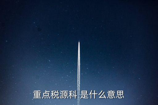 為什么要填重點(diǎn)稅源表，重點(diǎn)稅源的介紹