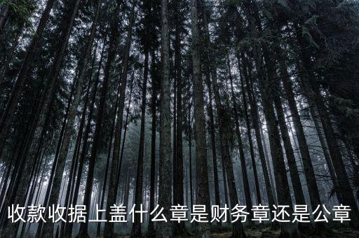 收據(jù)需要蓋什么章，開收據(jù)必須蓋章嗎蓋什么章需要交稅嗎