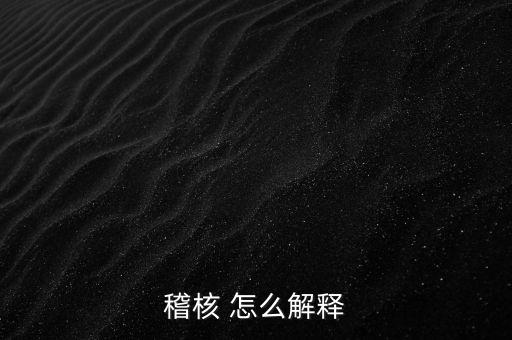 發(fā)票稽核補稅什么意思，稽核 怎么解釋