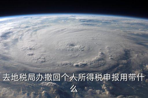 去地稅作廢申報需要帶什么影響，去地稅局辦撤回個人所得稅申報用帶什么