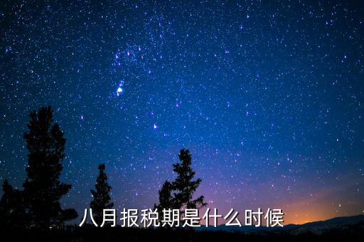 8月份報什么稅啊，8月份的個稅怎么申報啊