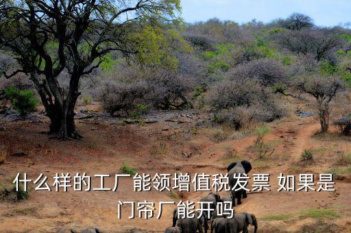 什么樣的公司可以領(lǐng)發(fā)票，什么樣的工廠能領(lǐng)增值稅發(fā)票 如果是門簾廠能開嗎