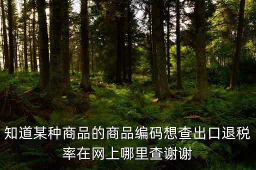 什么網(wǎng)站能查到退稅率，有沒有查詢出口退稅率的網(wǎng)址